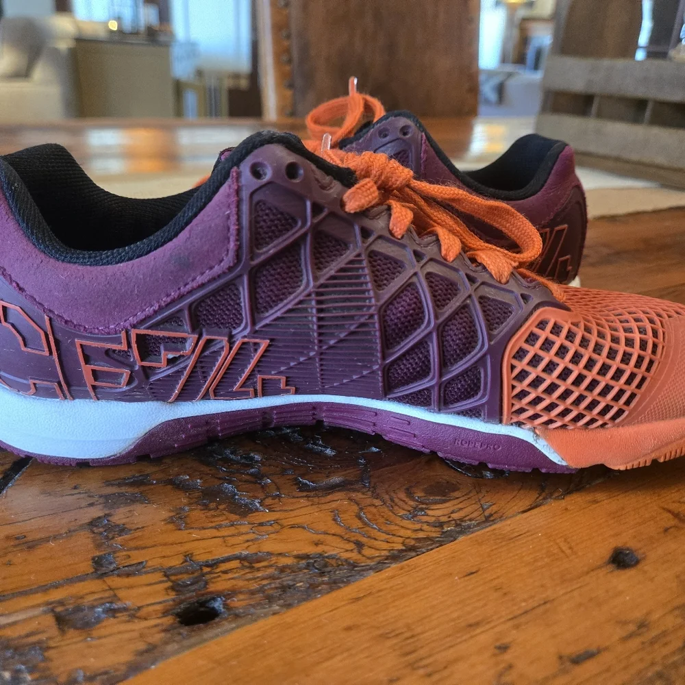 Reebok Nano 4 Size 7.5 Women's Plum & Orange - Picture 7 of 9
